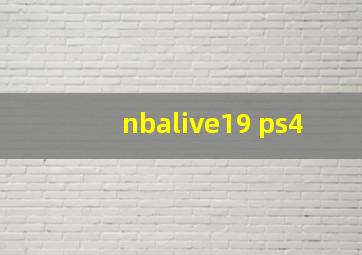 nbalive19 ps4